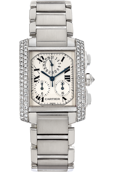 Tank Francaise Chronograph White Gold Quartz