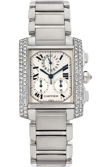 Tank Francaise Chronograph White Gold Quartz