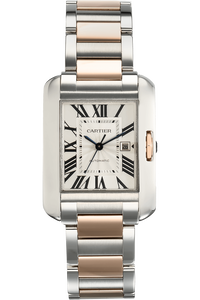 Tank Anglaise Rose Gold and Stainless Steel Automatic