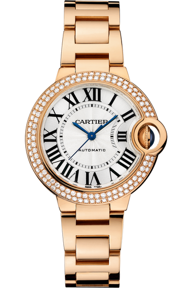 Ballon Bleu de Cartier, Automatic Pink Gold, Diamonds