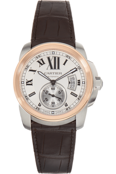 Calibre de Cartier Rose Gold and Stainless Steel Automatic