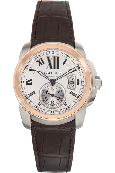 Calibre de Cartier Rose Gold and Stainless Steel Automatic