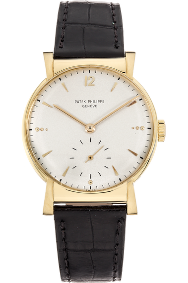 Round Reference 1584 Circa 1950s Yellow Gold Manual