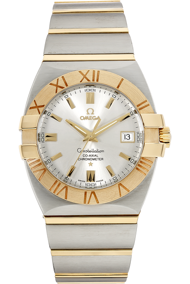 Pre-Owned Omega Constellation Double Eagle Yellow Gold and Stainless Steel