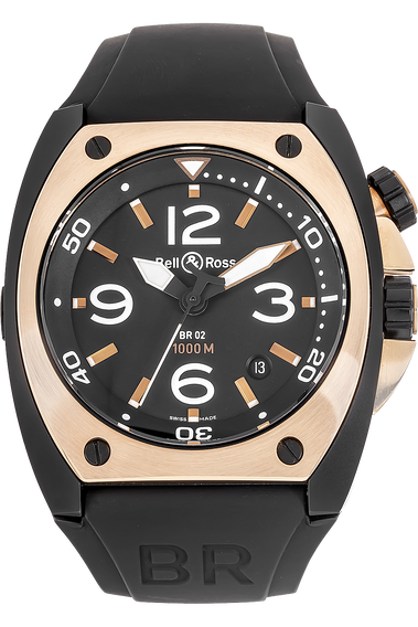 Rose Gold Bell Ross Br 02 Pre-Owned Bell Ross BR 02 Automatic (BR02-20)