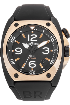 BR02 Rose Gold and DLC Stainless Steel Automatic