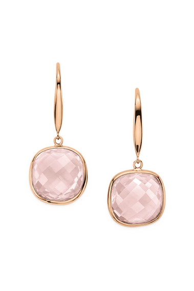 Color Drops Rose Quartz Earrings