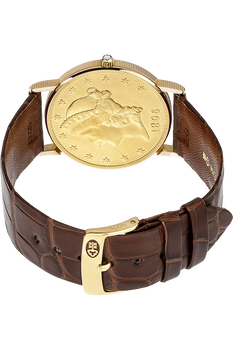 Twenty Dollar Coin Yellow Gold Quartz