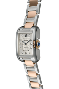 Tank Anglaise Rose Gold and Stainless Steel Automatic