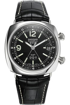 Radiomir GMT Alarm Stainless Steel Automatic