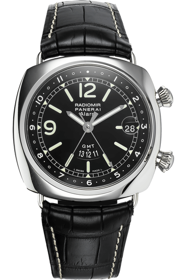 Radiomir GMT Alarm Stainless Steel Automatic