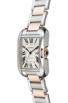 Tank Anglaise XL Rose Gold and Stainless Steel Automatic
