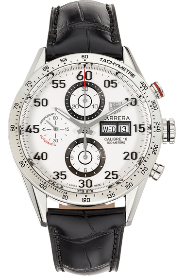 Carrera Calibre 16 Day-Date Chronograph Stainless Steel Automatic