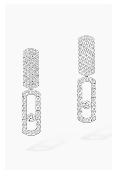 Imperial Move LM Earrings in White Gold