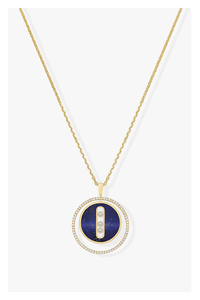 Lucky Move Lapis Lazuli MM Pendant in Yellow Gold
