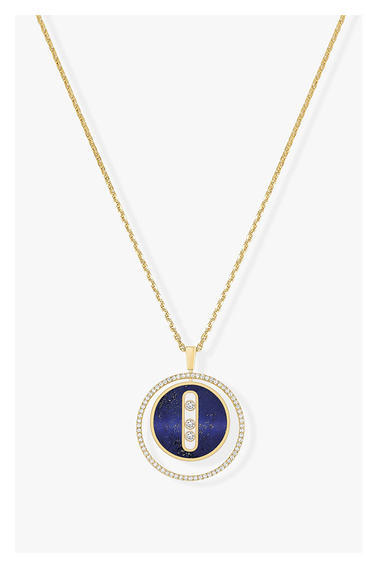 Lucky Move Lapis Lazuli MM Pendant in Yellow Gold