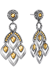 Naga Gold & Silver Earrings