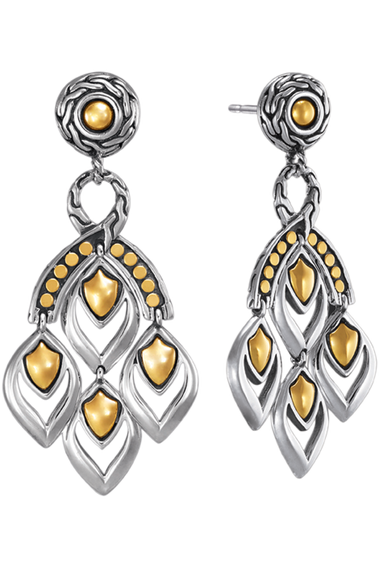 Naga Gold &amp; Silver Earrings