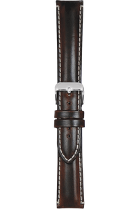 18 mm Brown Oil-Tanned Leather Strap