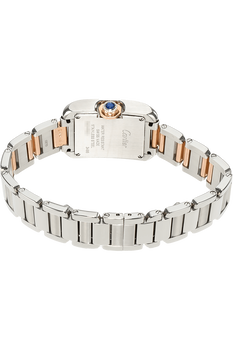 Tank Anglaise Rose Gold and Stainless Steel Quartz