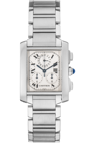 Pre Owned Cartier Tank Francaise Chronograph Stainless Steel Quartz