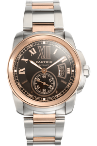 Calibre de Cartier Rose Gold and Stainless Steel Automatic