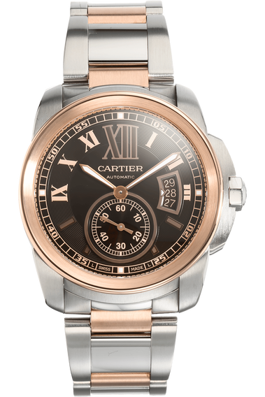 Calibre de Cartier Rose Gold and Stainless Steel Automatic