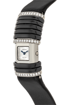Declaration White Gold and Ceramic Quartz