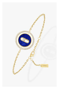 Lucky Move Lapis Lazuli SM Bracelet in Yellow Gold