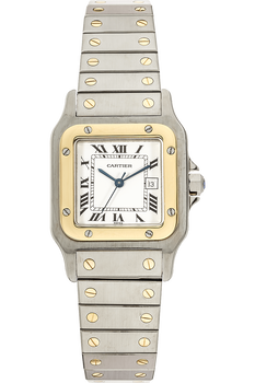 Santos Galbee Yellow Gold and Stainless Steel Automatic