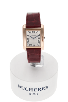 Tank Anglaise Rose Gold Quartz