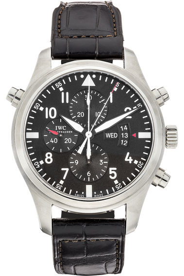 Pilot's Double Chronograph Stainless Steel Automatic