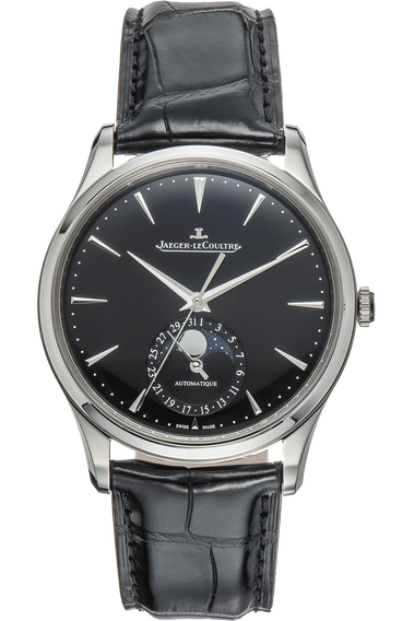 Pre Owned Jaeger LeCoultre Master Ultra Thin Moon Stainless Steel Automatic