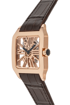 Santos Dumont Skeleton Rose Gold Manual