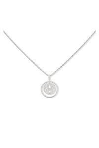 Lucky Move Pavé Pendant in White Gold