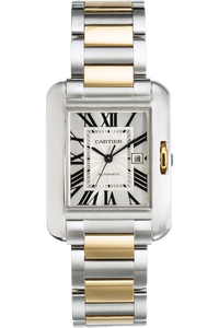 Tank Anglaise Yellow Gold and Stainless Steel Automatic