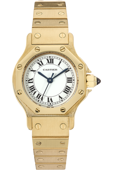 Santos Ronde Circa 1980's Yellow Gold Automatic