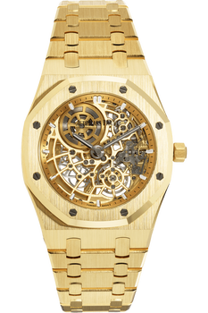 Royal Oak &quot;Jumbo&quot; Extra-Thin Openworked Yellow Gold Automatic