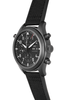 Pilot's Watch Double Chronograph TOP GUN Ceramic and Titanium Automatic