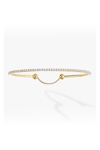 Skinny Bangle in Yellow Gold Size M