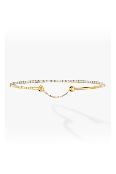 Skinny Bangle in Yellow Gold Size M