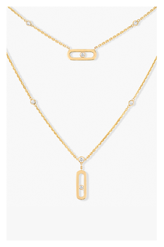 Move Uno 2-row Necklace in Yellow Gold