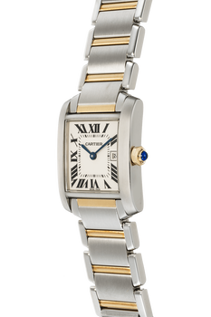 Tank Francaise Yellow Gold and Stainless Steel Quartz