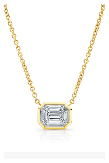 Various Cut Diamond Kaleido Pendant in Yellow Gold