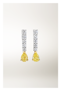 Classics Yellow Diamond Pendant Earrings