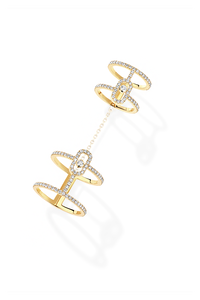 Move Uno Double Ring in Yellow Gold