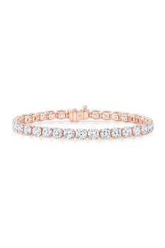 Tennis Bracelet in Pink Gold