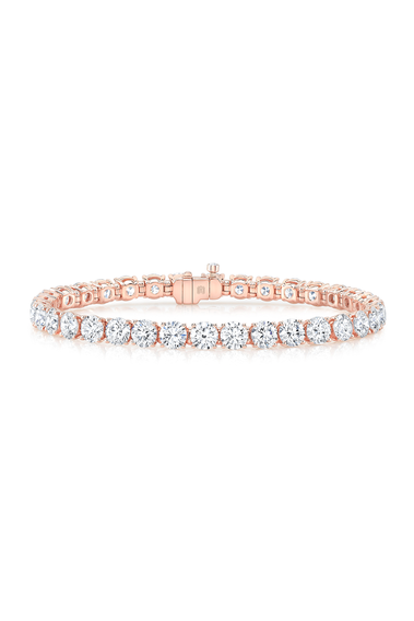 Tennis Bracelet in Pink Gold