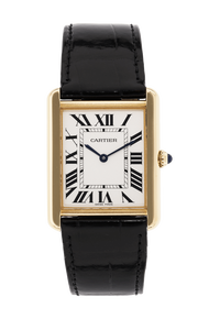 Tank Solo Yellow Gold and Stainless Steel Quartz