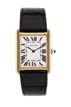 Tank Solo Yellow Gold and Stainless Steel Quartz